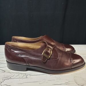 Bally Vintage 80's 'Preston' Monk Strap Italian Loafer in Brown - Men's size 9